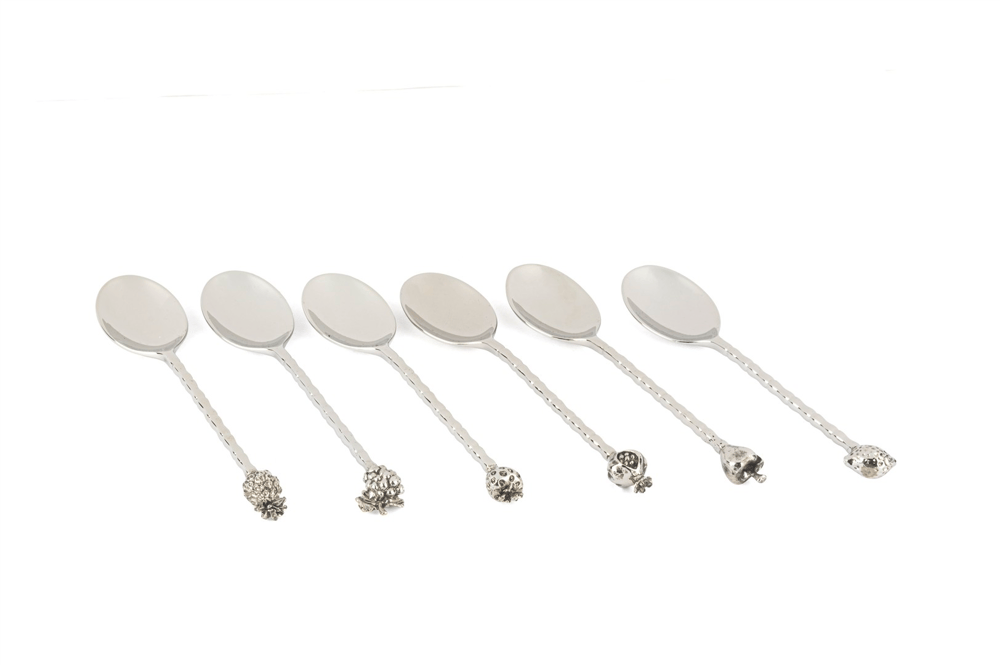 Mikasa Silver 6lı Meyve Figürlü Çay Kaşığı