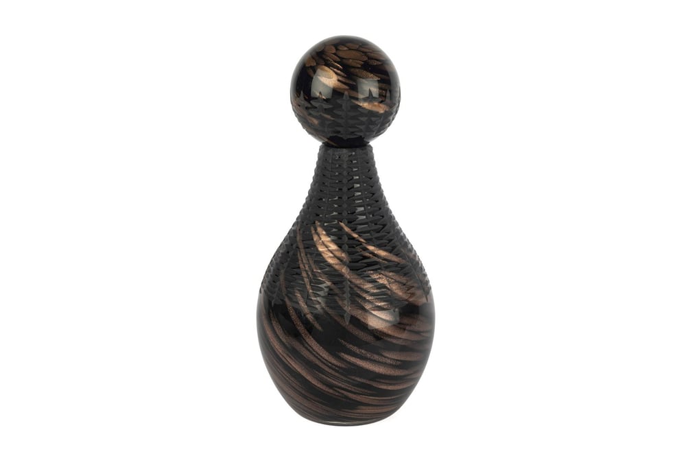 Mikasa Siyah Bronz Dek Cam Şişe 18x36cm