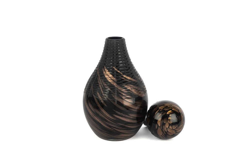 Mikasa Siyah Bronz Dek Cam Şişe 18x36cm