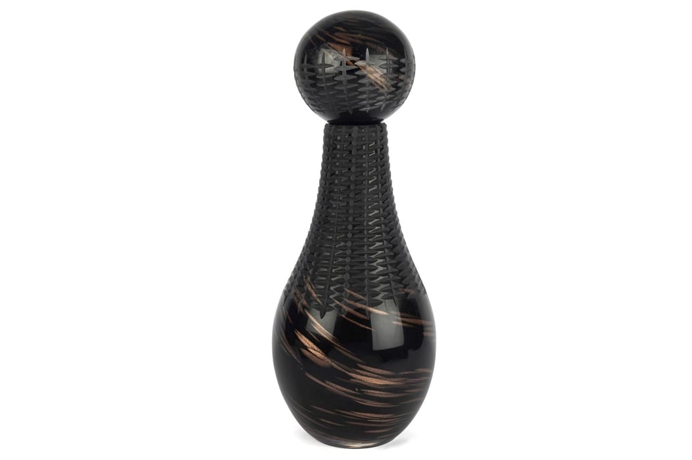 Mikasa Siyah Bronz Dek Cam Şişe 19x47cm