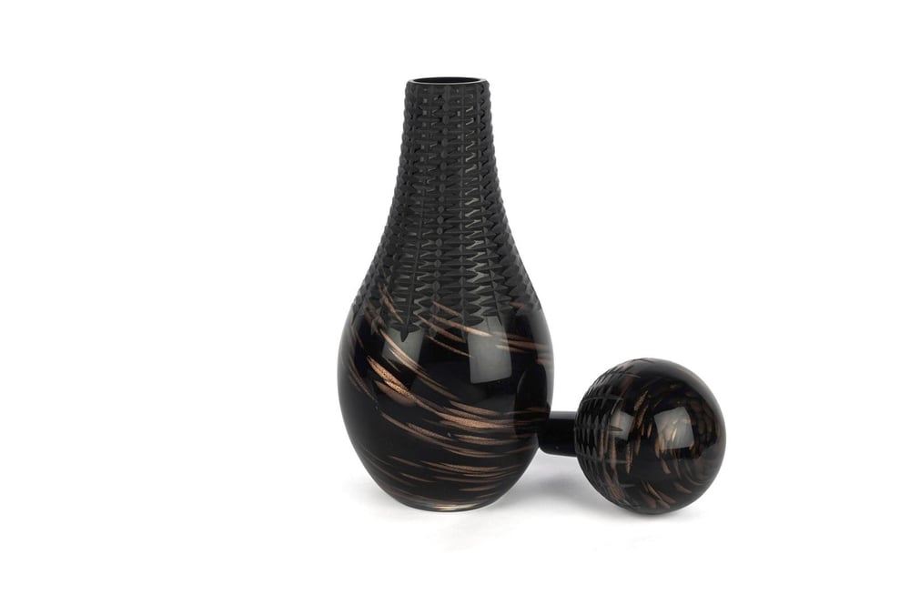 Mikasa Siyah Bronz Dek Cam Şişe 19x47cm