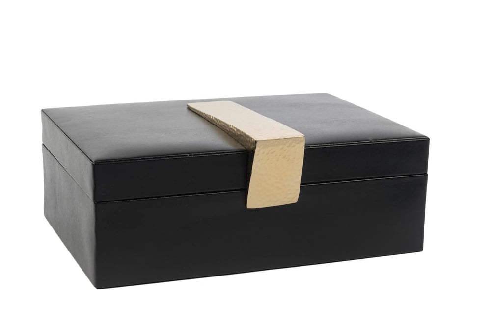 Mikasa Siyah Gold Şeritli Kutu 30X23X13Cm