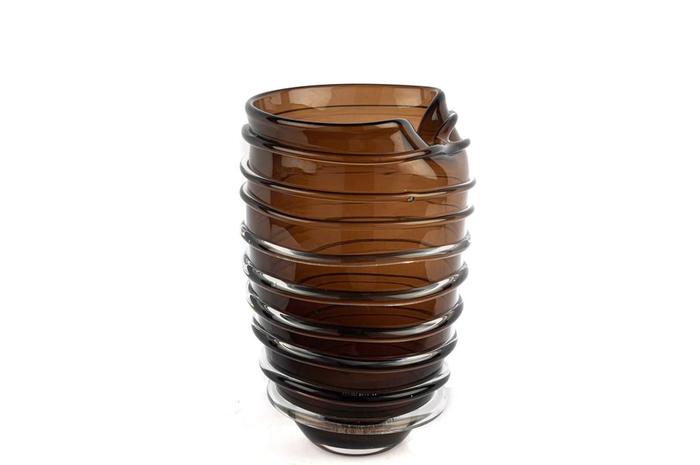 MİKASA Spire Kahve Cam Vazo 19x29cm