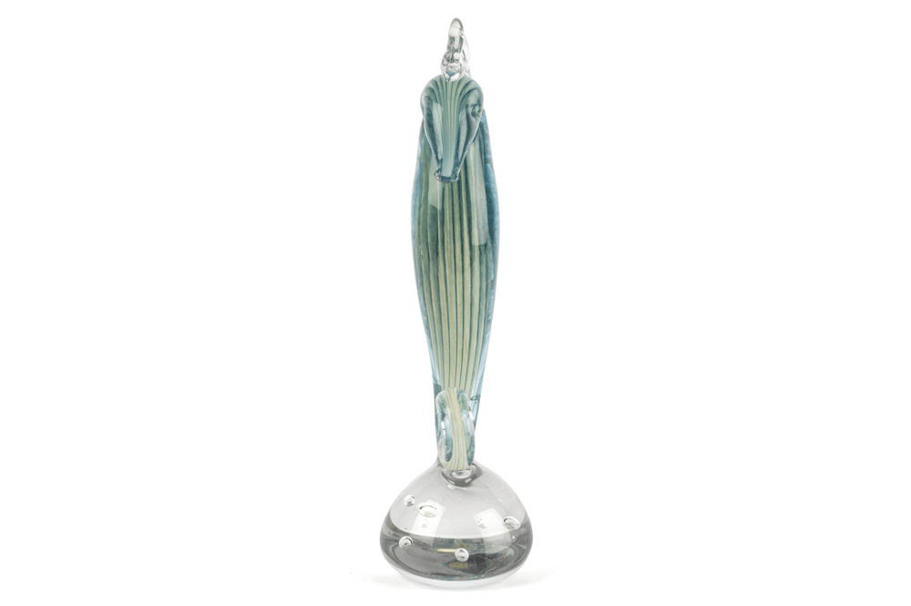 Mikasa Turkuaz Cam Dek Denizatı 33x11cm