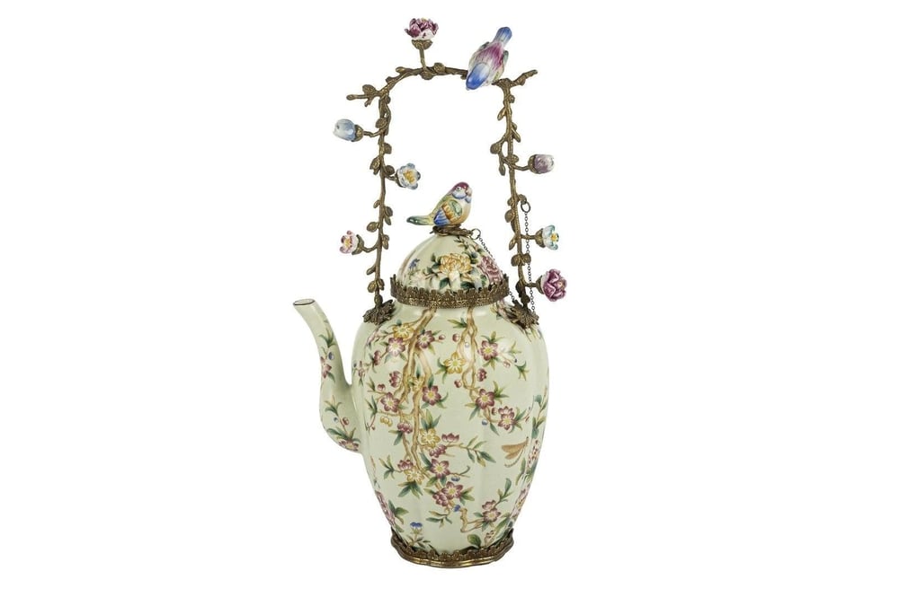 MİKASA YEŞİL KUŞ SAPLI ÇAYDANLIK 23X45 CM