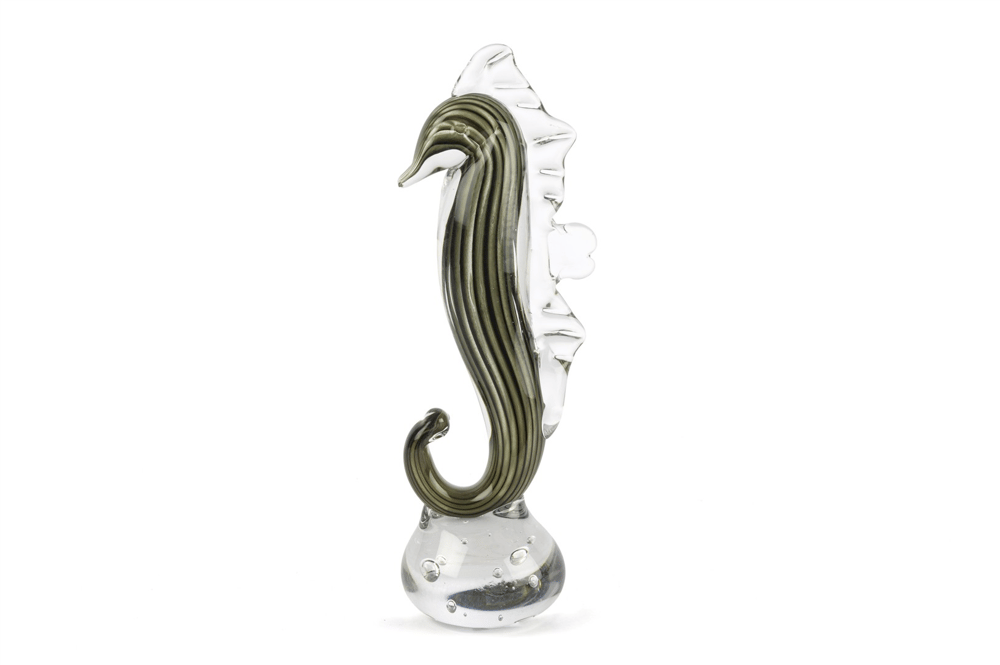 Mikasa Yeşil Siyah Cam Dek Denizatı 33x11cm