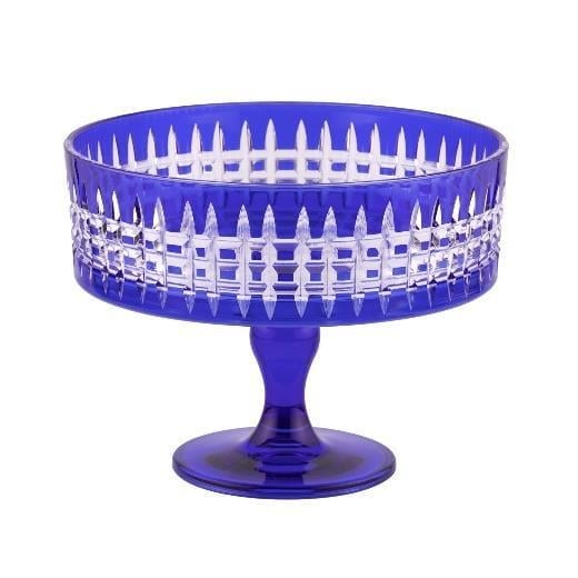 MRNB012 25 CM SANDRA AYAKLI MAVİ KASE