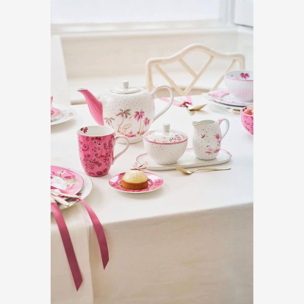 Pip Studio Beyaz Porselen Servis Tabağı 25 Cm Jolie Collection