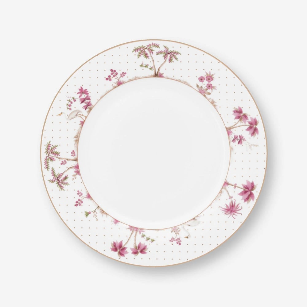Pip Studio Beyaz Porselen Yemek Tabağı 26,5 Cm Jolie Collection