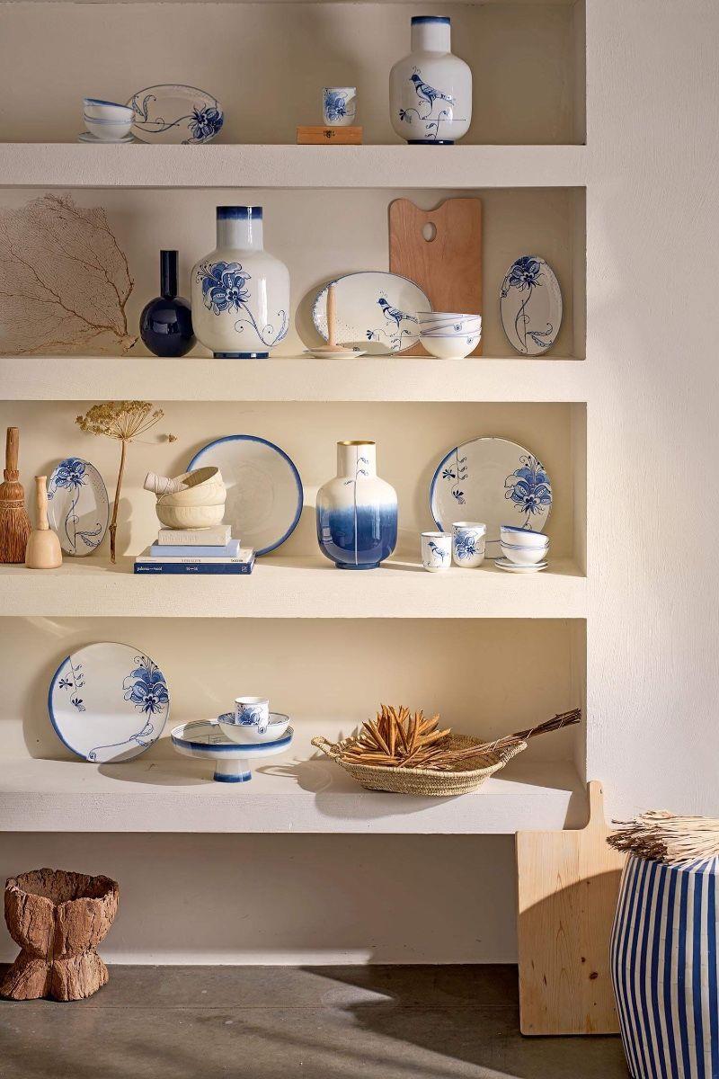 Pıp Studıo Blue Bird Oval Servis Tabağı