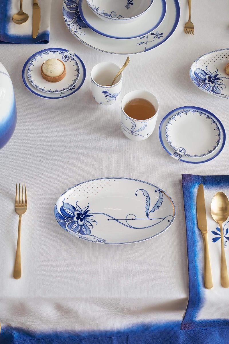 Pıp Studıo Blue Bird Oval Servis Tabağı