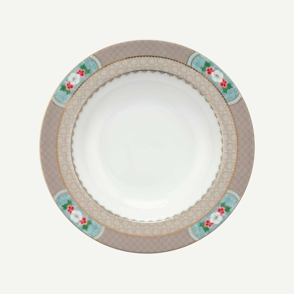 PIP STUDIO BLUSHİNG BİRDS HAKİ ÇORBA TABAĞI 21.5 CM