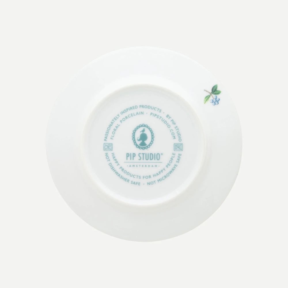 Pip Studio Blushing Birds Mavi Porselen Pasta Tabağı 17 Cm