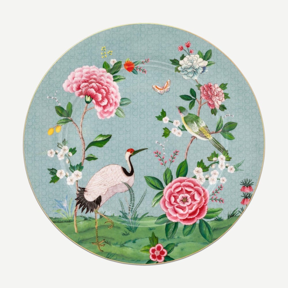 PIP STUDIO BLUSHİNG BİRDS MAVİ SUPLA  32 CM