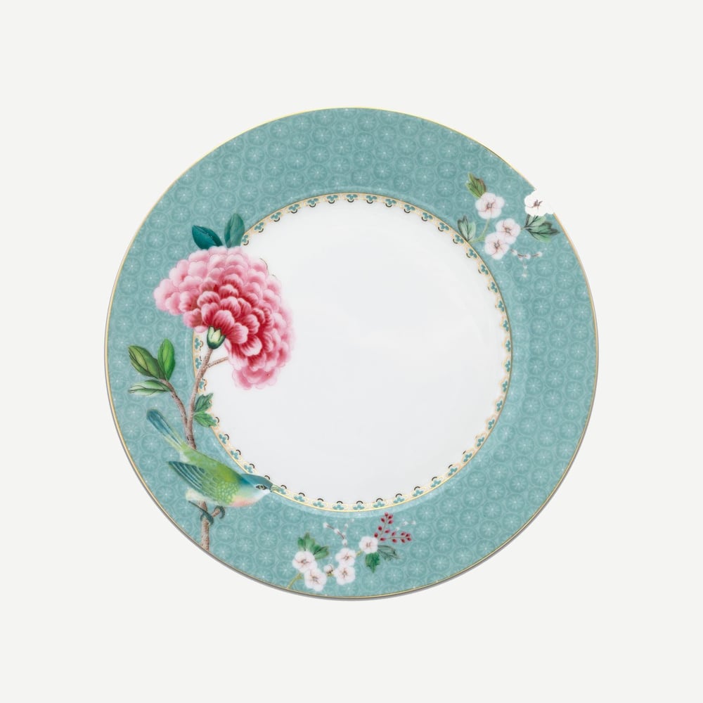 Pıp Studıo Blushing Birds Mavi Tabak 21 Cm