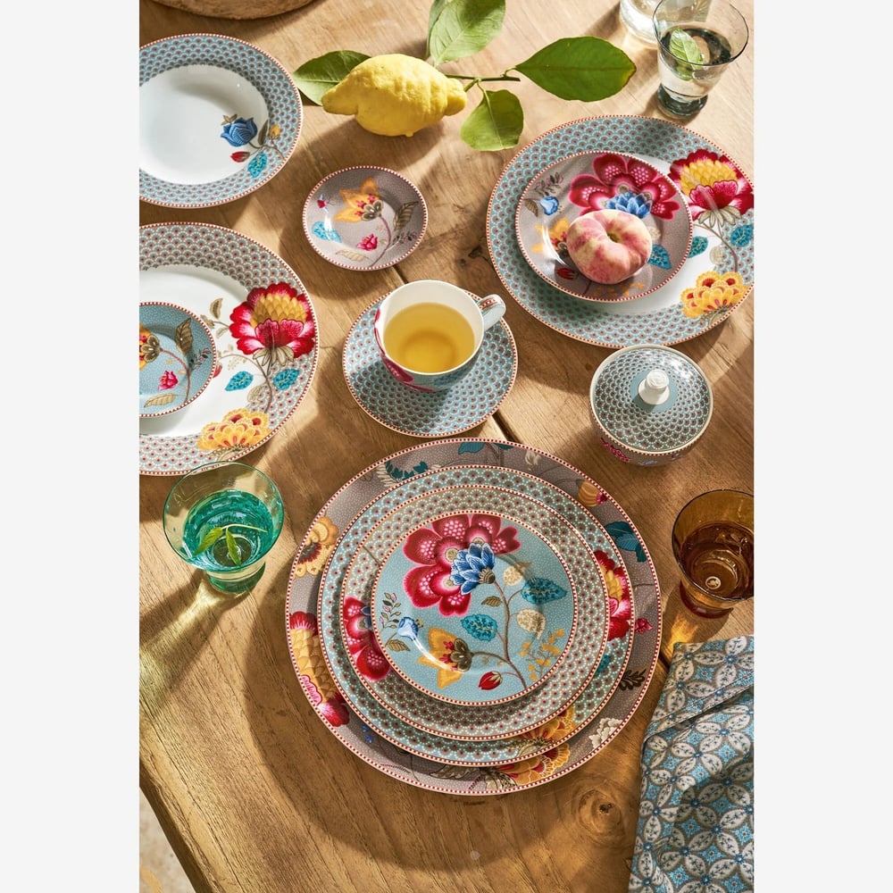 Pip Studio Fantasy Blooming Tales Haki Porselen Kahvaltı Tabağı 21 Cm