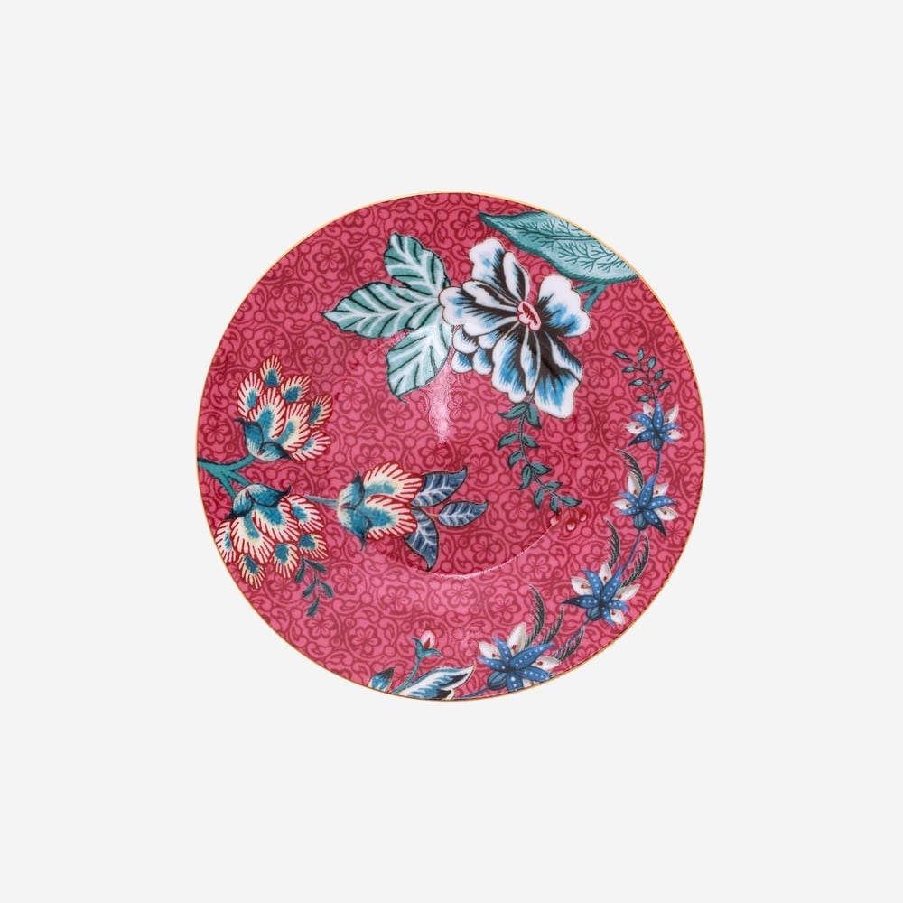 PIP STUDIO FLOWER FESTİVAL KIRMIZI PETİT FOUR TABAĞI 12 CM