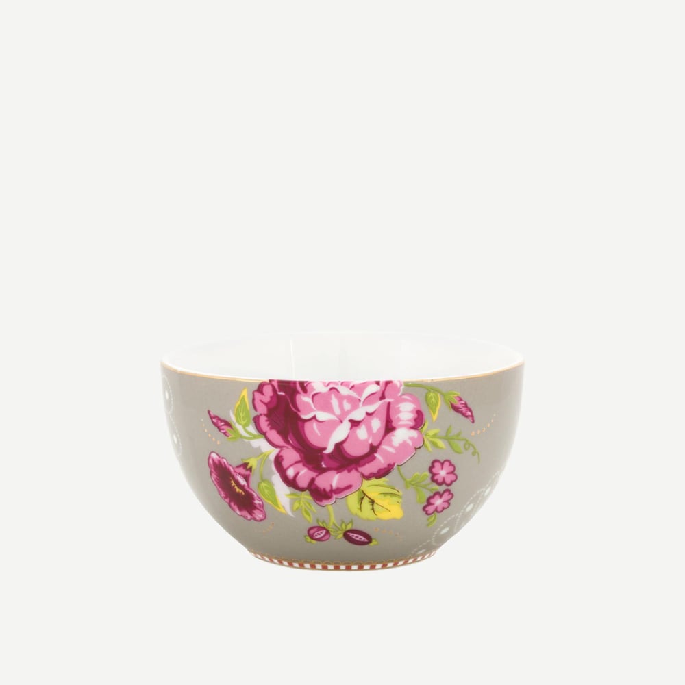 PIP STUDIO GÜL DESENLİ HAKİ KASE 12 CM