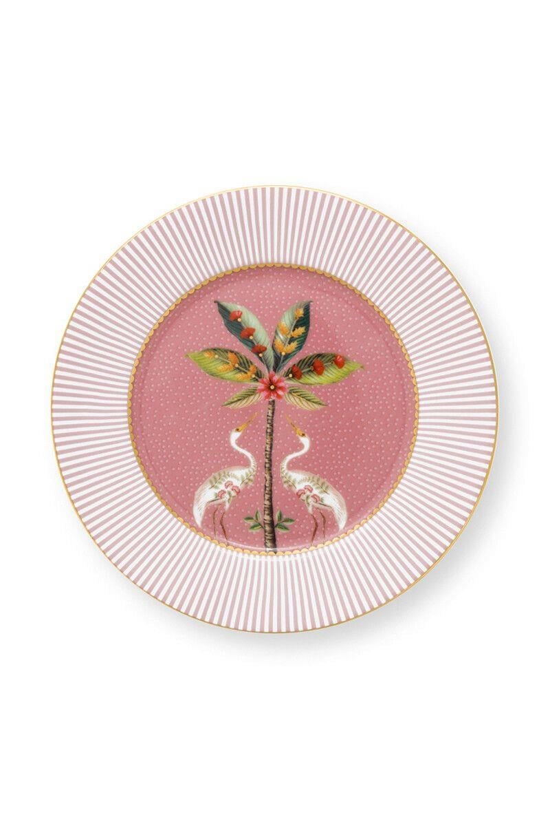 Pıp Studıo La Majorelle Pembe Kuşlu Tabak 17 Cm