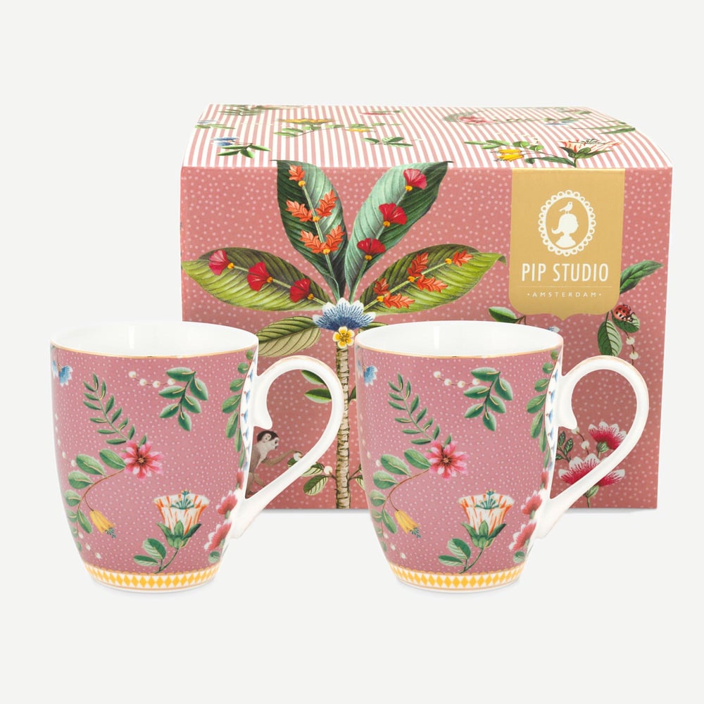 PIP STUDIO La Majorelle Pembe Porselen Kupa Seti 350ml