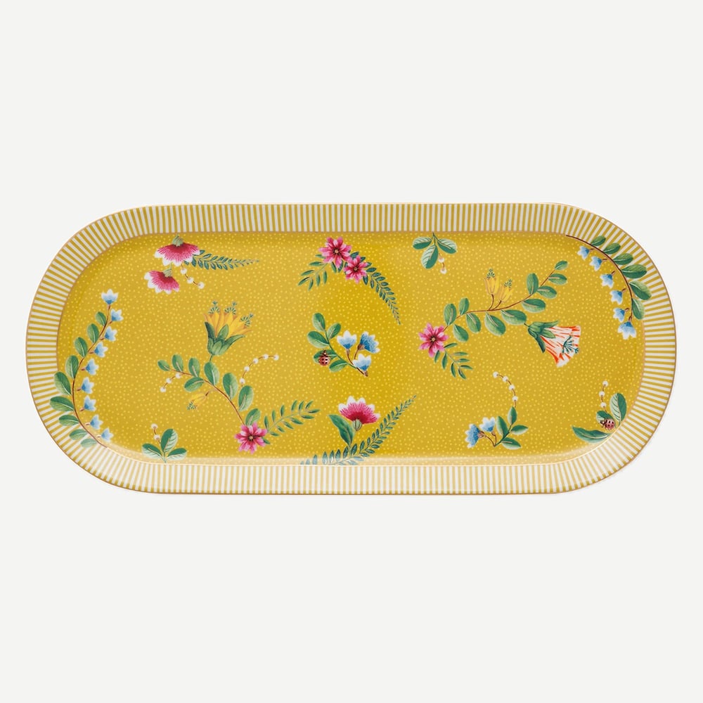 PIP STUDIO LA MAJORELLE SARI OVAL KEK SERVİS TABAĞI 33 CM