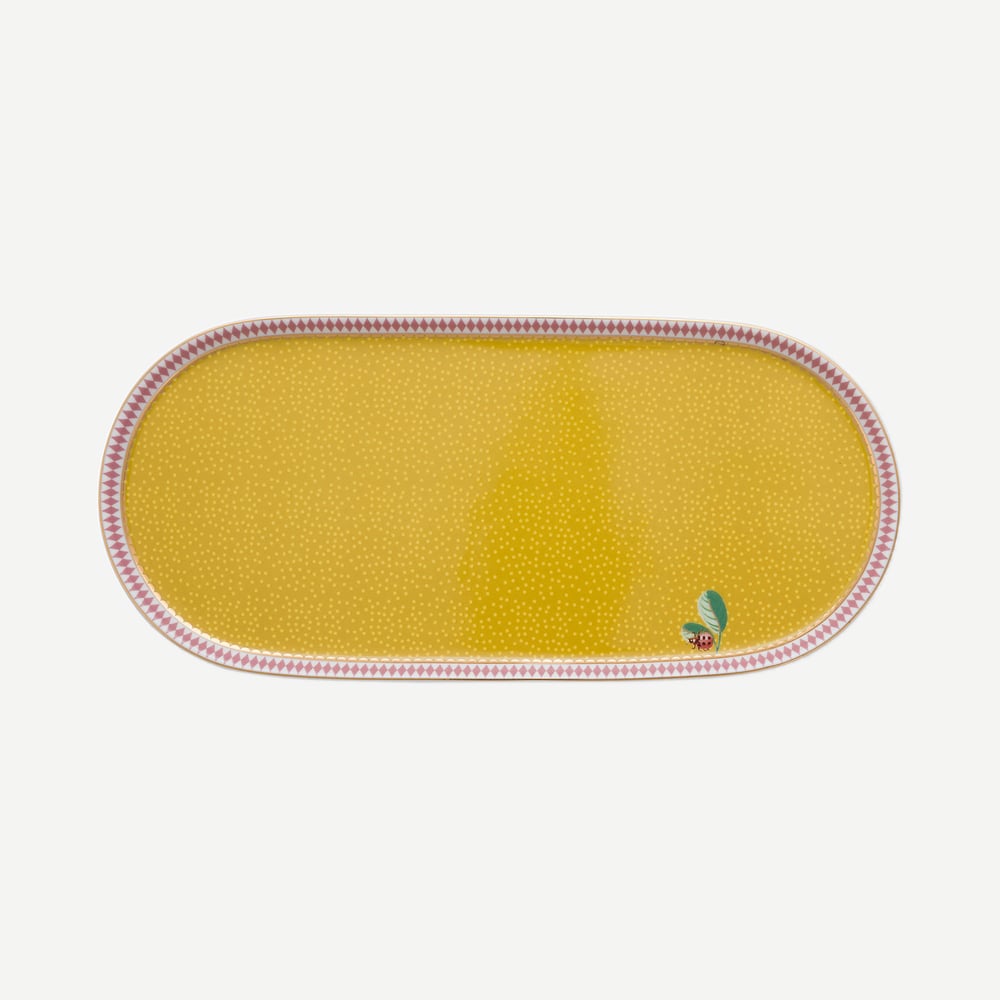 Pıp Studıo La Majorelle Sarı Oval Servis Tabağı 25 Cm