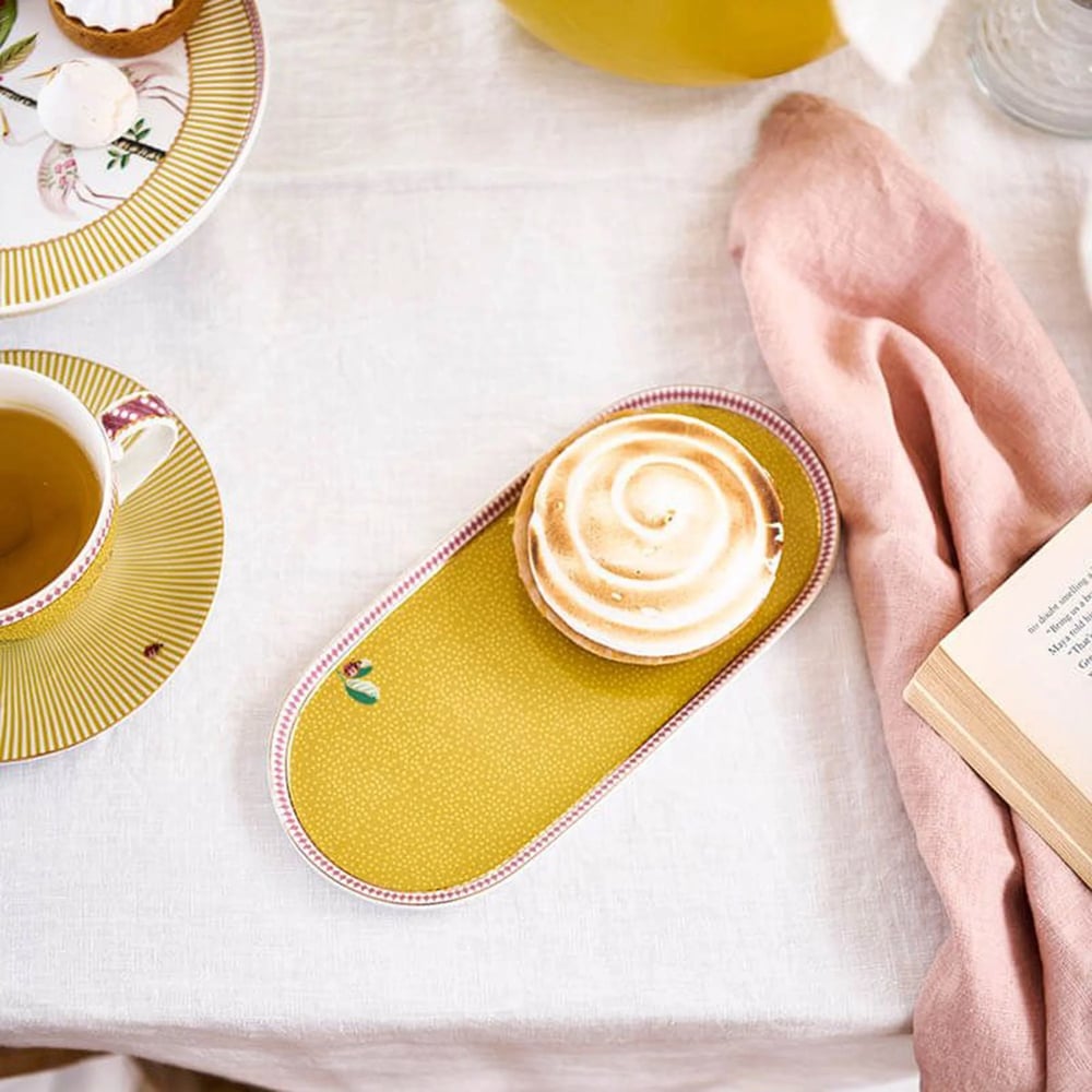 Pıp Studıo La Majorelle Sarı Oval Servis Tabağı 25 Cm