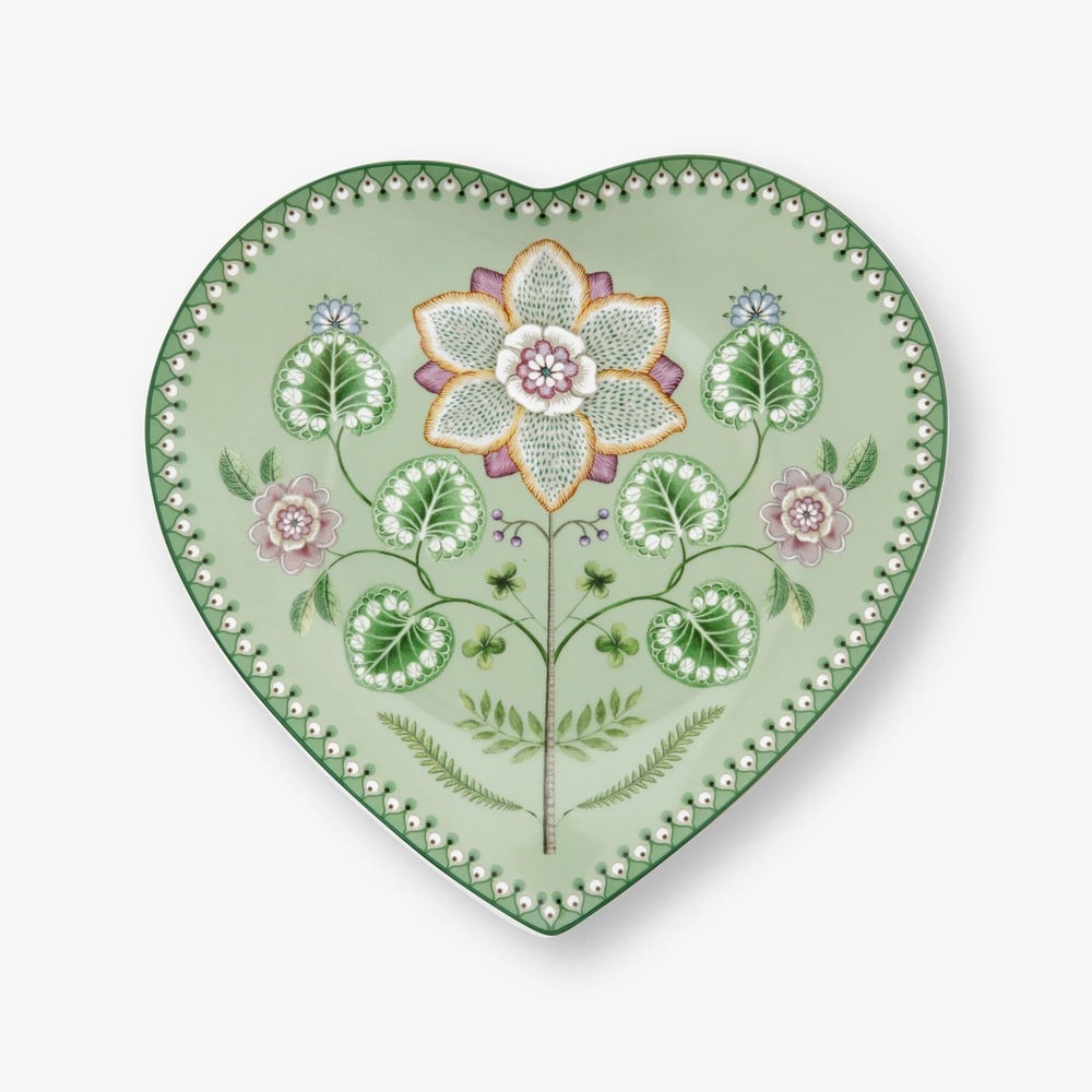 Pip Studio Lily & Lotus Yeşil Porselen Servis Tabağı 21,5 Cm