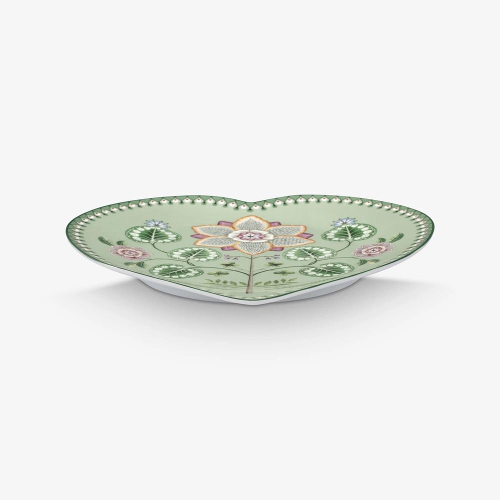 Pip Studio Lily & Lotus Yeşil Porselen Servis Tabağı 21,5 Cm