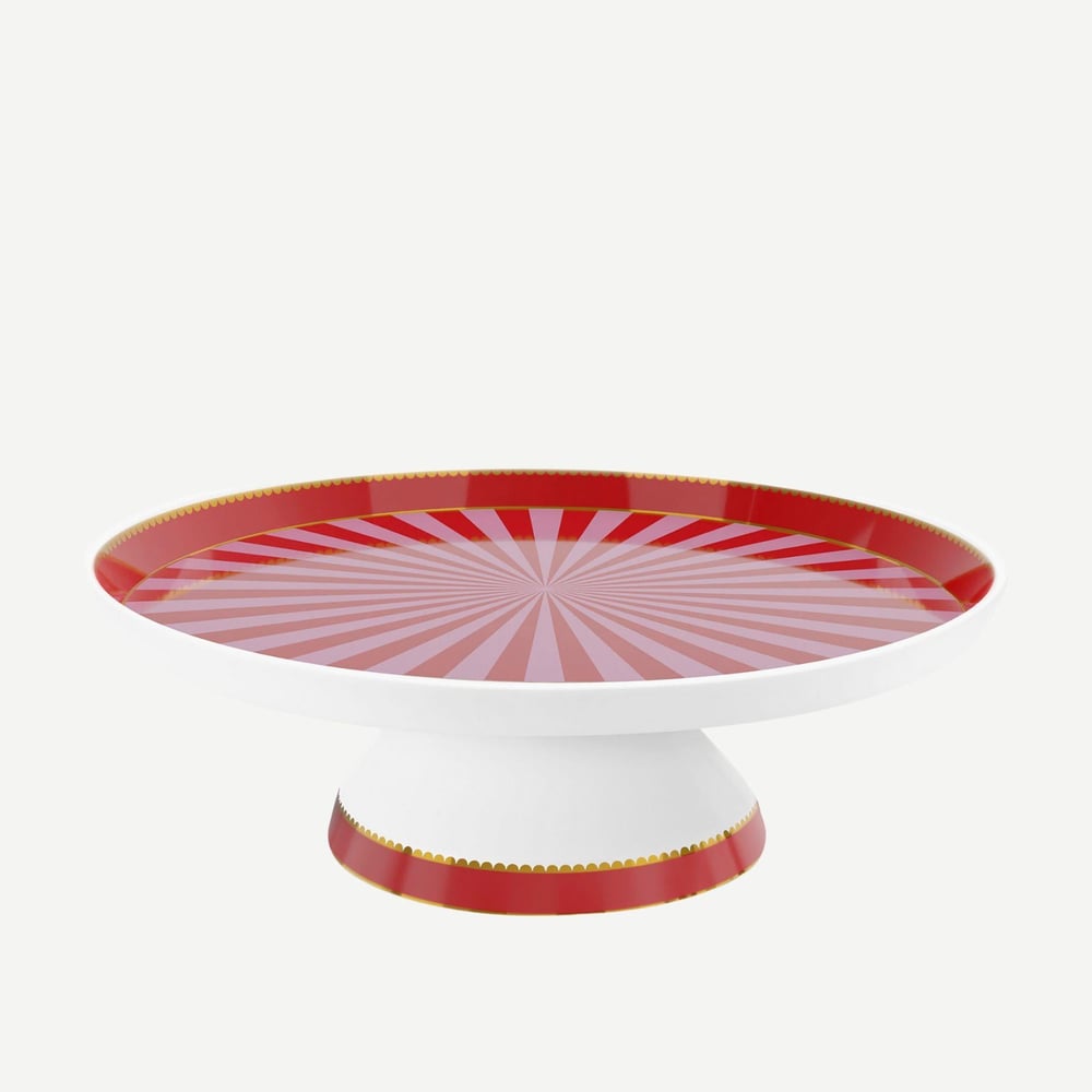 Pıp Studıo Love  Birds  Kırmızı Pembe Mini Kek Standı 24 Cm