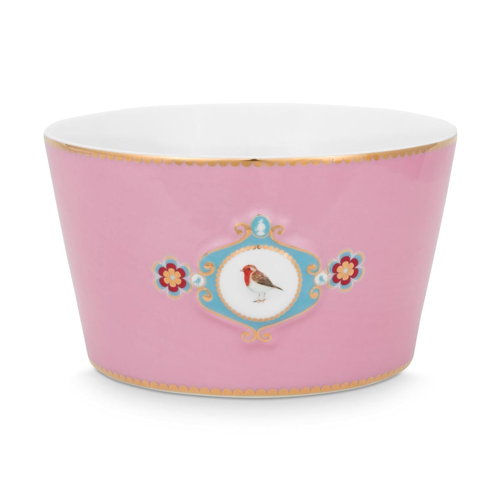 Pıp Studıo Love Birds Pembe Madalyon Desenli Kase 15 Cm