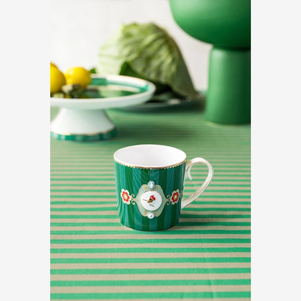 Pip Studio Love Birds Yeşil Porselen Kupa Seti 150 Ml