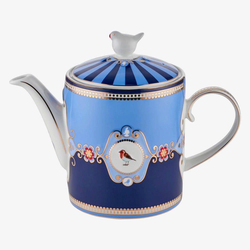 Pip Studio Mavi Porselen Demlik 1300 Ml Love Birds Collection
