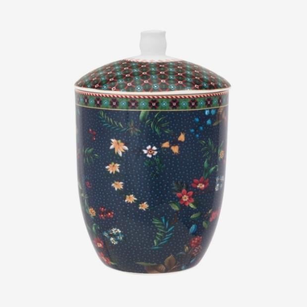 PIP STUDIO Mavi Porselen Saklama Kutusu 1500 Ml Berry Blues