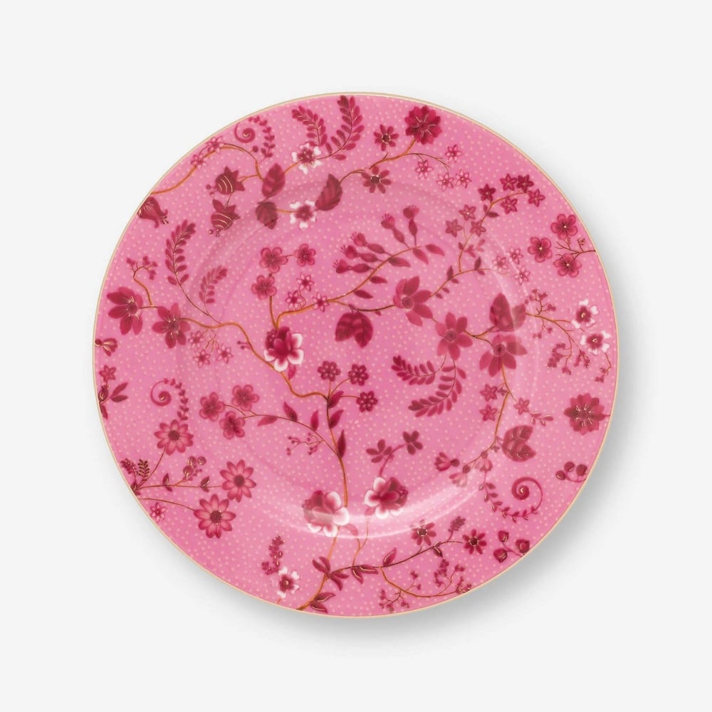 Pip Studio Pembe Porselen Pasta Tabağı 17 Cm Jolie Collection