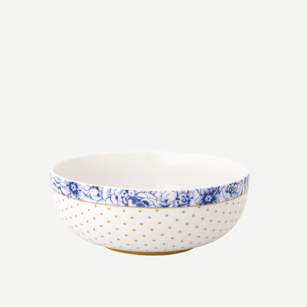 PIP STUDIO ROYAL BEYAZ KASE ALTIN PUANTİYELİ 15 CM.