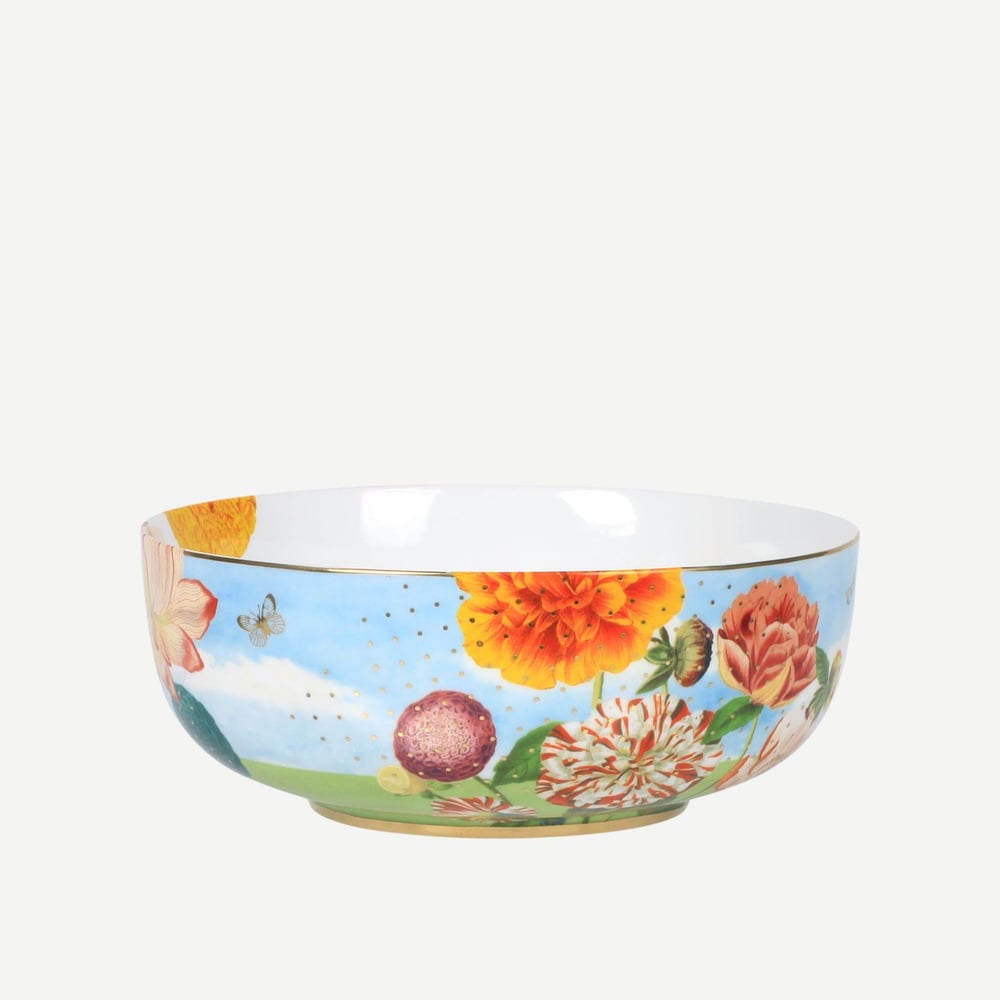 PIP STUDIO ROYAL MAVİ ÇİÇEK DESENLİ KASE 23 CM.