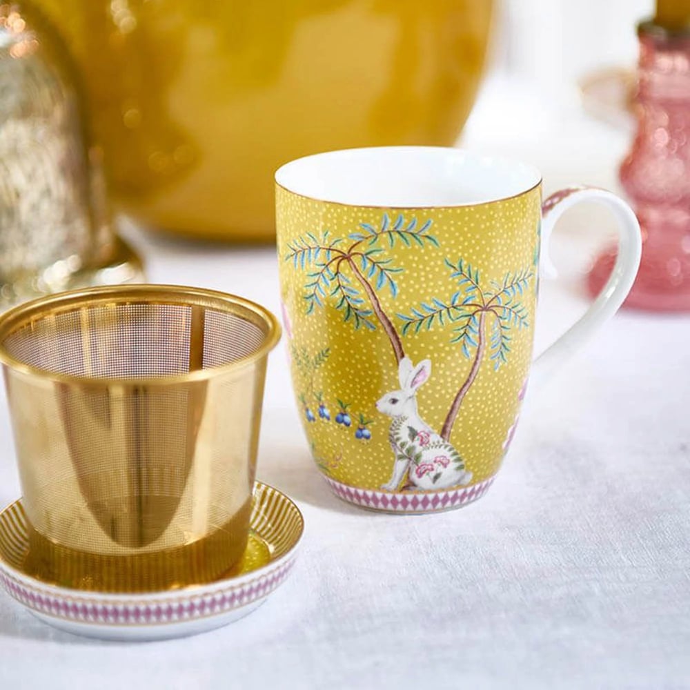 Pip Studio Sarı Porselen Çay Tabağı 9 Cm La Majorelle Collection
