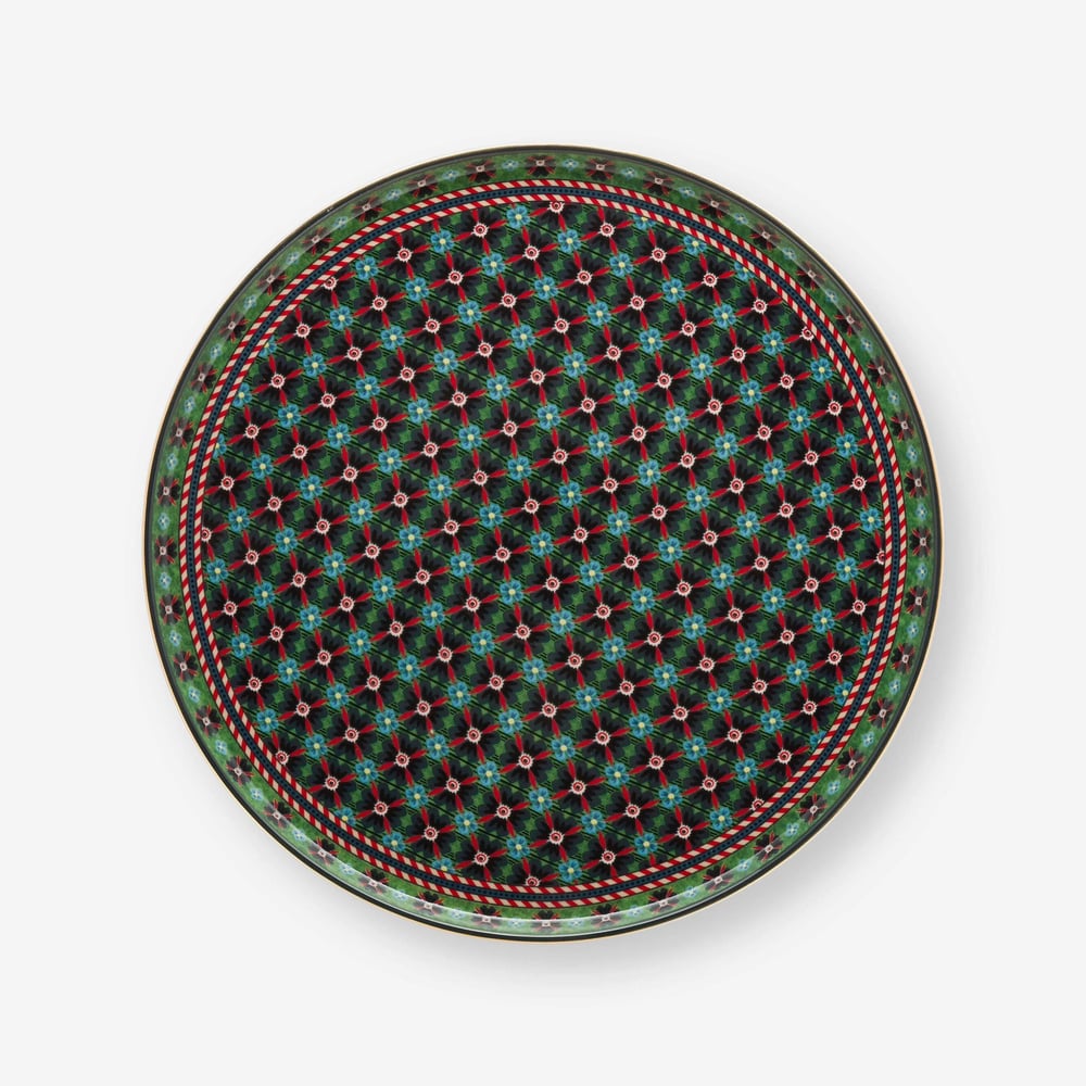 Pıp Studıo Yeşil Porselen Kek Standı 21 Cm Berry Blues