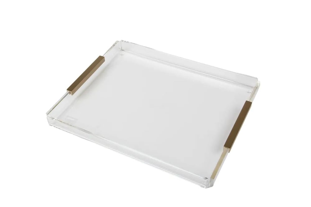 Esra Turan Pirinç Detaylı Orta Boy Tepsi