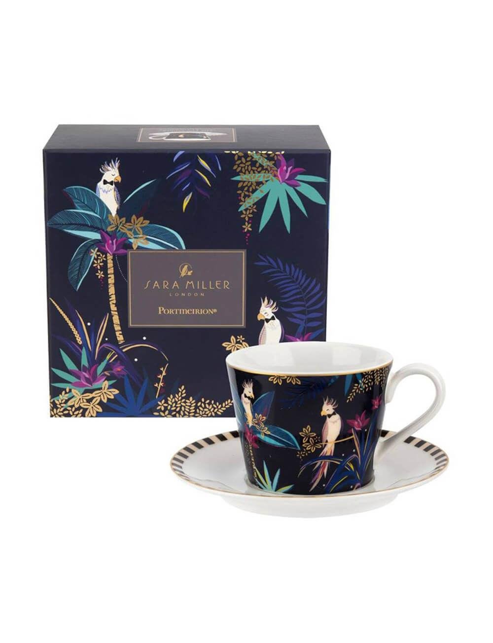 Portmeirion Rw.Smtc.78924-Xg Tahiti Çay Fincan+Tabağı-Cockatoo