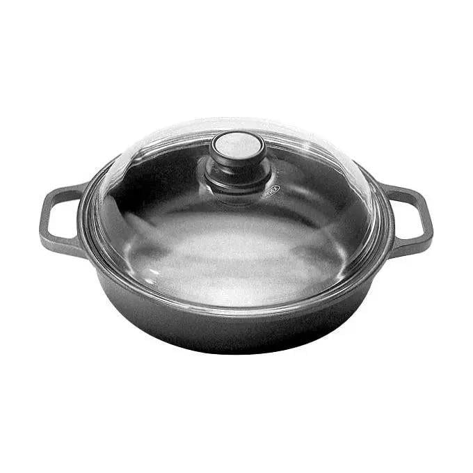 Risoli Black Plus Döküm Basık Tenc 24 Cm