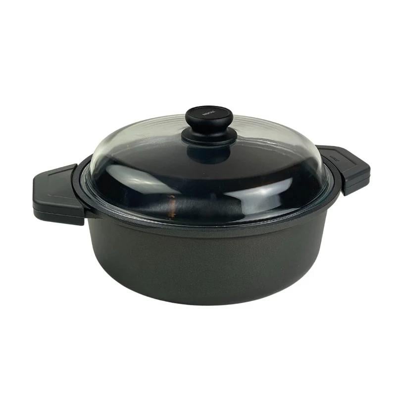 Risoli Black Plus Döküm Basık Tenc 28 Cm