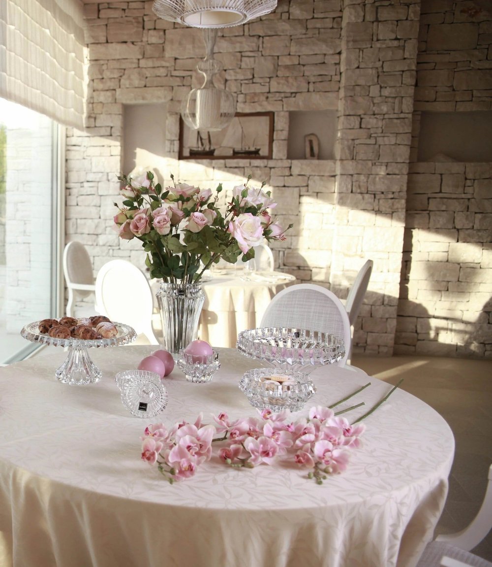 Rogaska Footed Cake Plate 33cm Crown Jewel