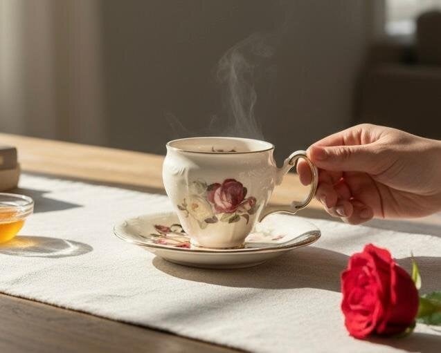 Rose 6 Lı Kahve Fincanı