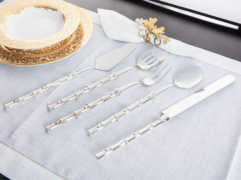 RYK BAMBU 5 PRÇ SERVİS SETİ GÜMÜŞ