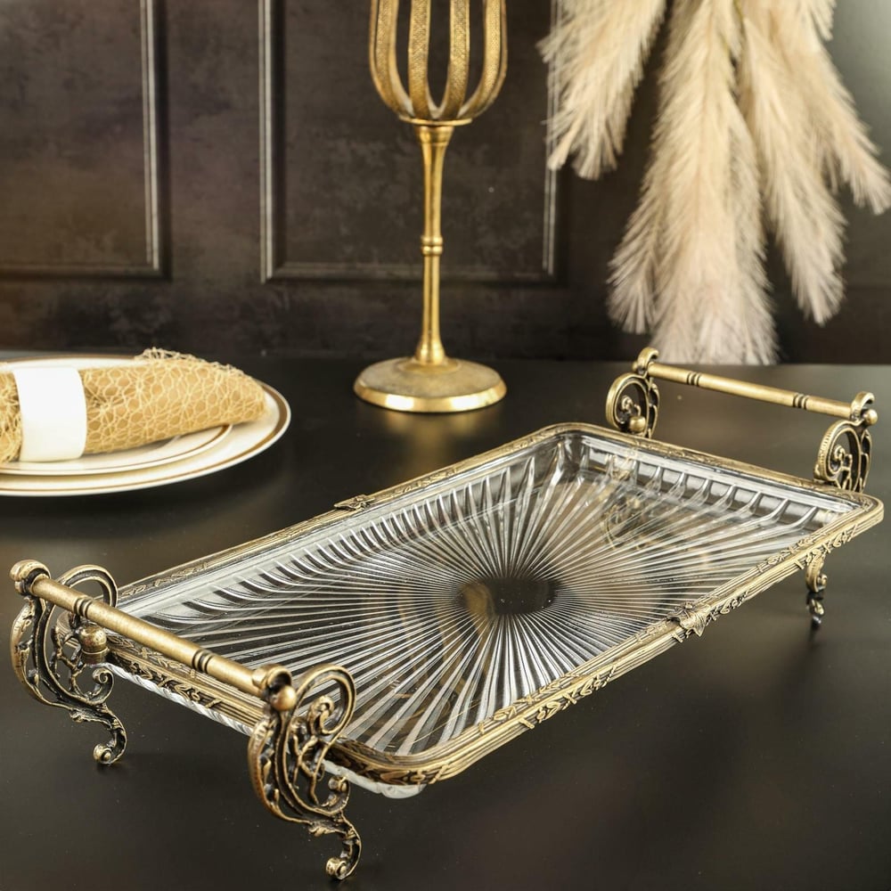 Ryk Dikdörtgen 37X20 Cm Kulplu Sunumluk