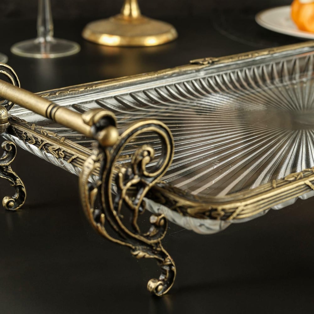 Ryk Dikdörtgen 37X20 Cm Kulplu Sunumluk