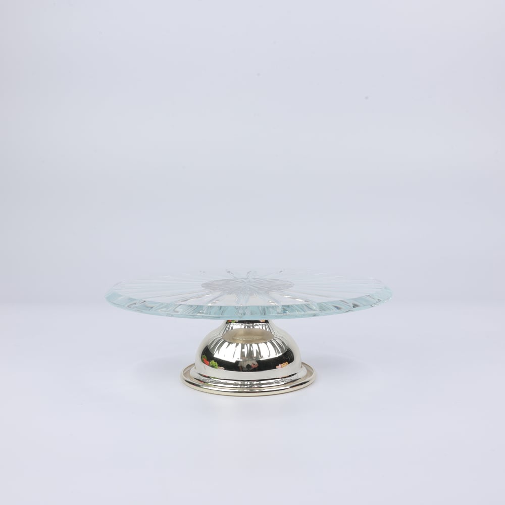 Select Gumus Yuv Ayaklı Cam Servıs 20Cm