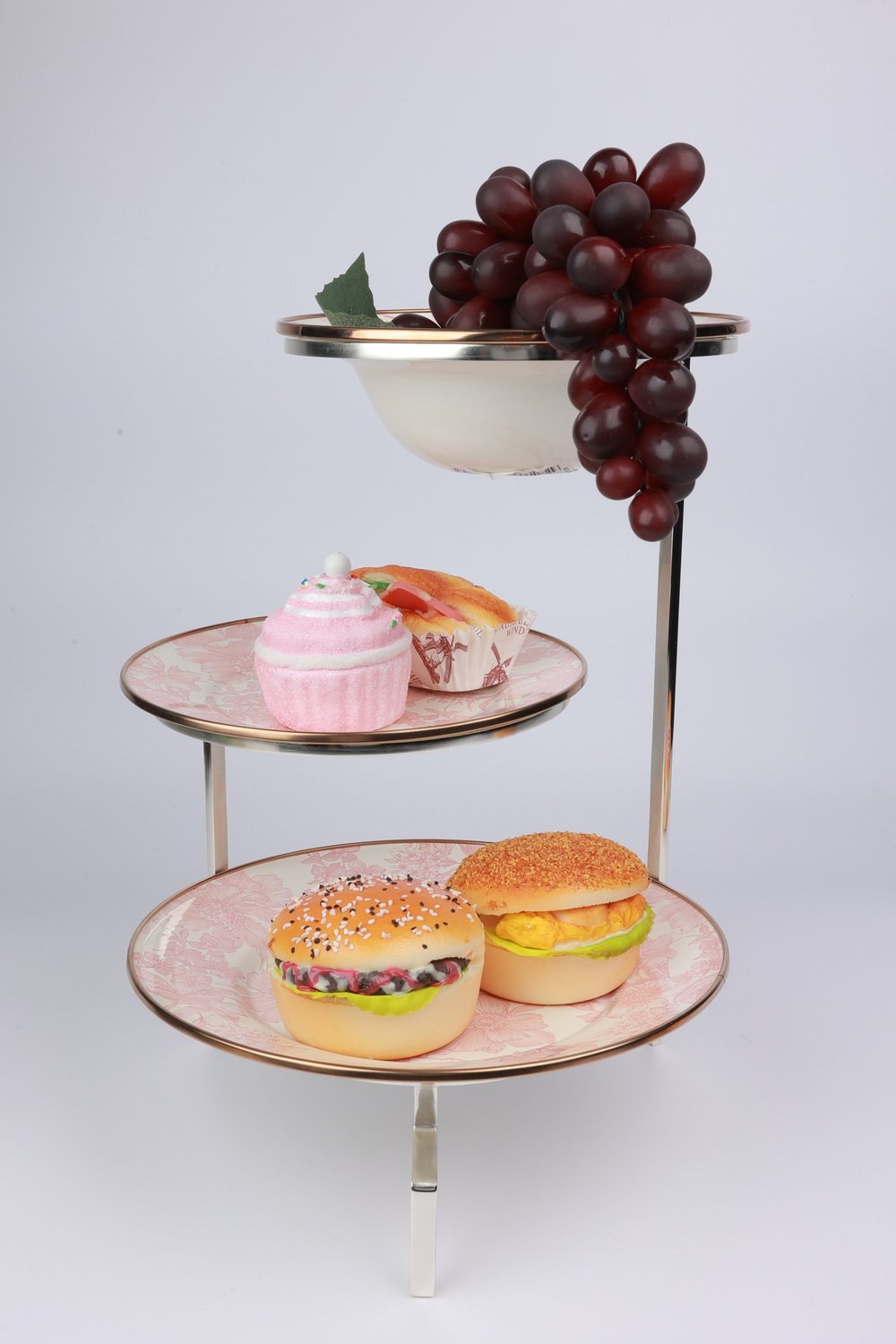 Select Sılver 3 Layer Plate Stand 19 Cm H:35